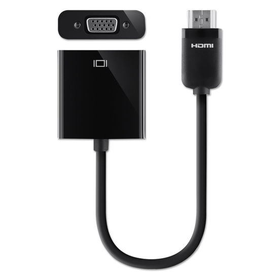 Picture of Belkin HDMI to VGA + 3.5mm Audio Adapter M/F 1080p 5 ft. Black BLKF2CD058