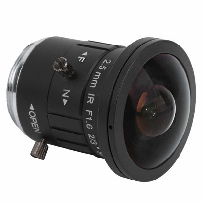 Picture of 8MP Industrial Prime Camera Lens Manual Aperture Iris CS Mount 2.5mm FL HighDefinition,Low Distortion,High Compatibility,Quick Focus