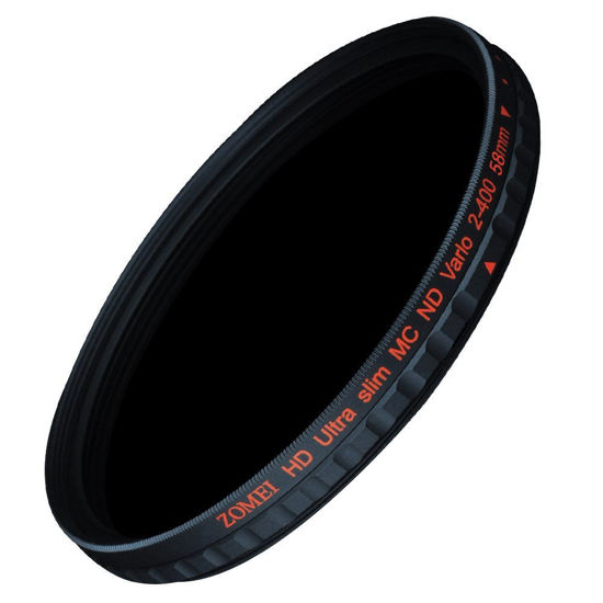 Picture of Zomei 58mm HD Ultra Slim 18 Layer Super Multi-Coated ND2-ND400 Fader Variable Neutral Density Lens Filter Adjustable ND Filter German Schott Optical Glass