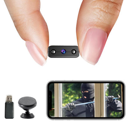Picture of Battery Slimmest WiFi Security Camera,HD1080P Wireless Remote Camera,USB Baby Monitor IP Camera with Night Vision,Motion Detection,Cloud Storage for Security with iOS Android APP for Outdoor/Indoor