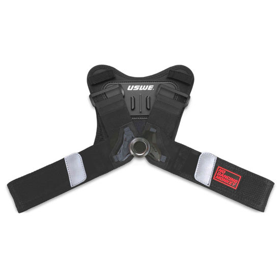 Picture of USWE Action Camera Harness - Compatible with all Bounce-Free Backpacks, Keeps GoPro Cameras Steady, Front Mounted on Chest Harness (NDM 1, XXL)