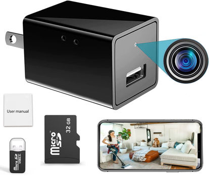 Picture of SPYLEAGUE Newer 2022 Release Spy Camera Hidden Camera USB Charger [Expanded Pack] WiFi Recording Device Home Security Full HD 1080 Mini Spy Camera Surveillance USB Smart Charger Tiny Spy Tool