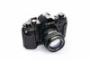 Picture of A-1 Case, BolinUS Handmade Genuine Real Leather Half Camera Case Bag Cover for Canon New AE-1 AE-1P A-1 (with Handle) Camera with Hand Strap (Black)