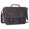 Picture of peacechaos Messenger Bag for Men, Briefcases 15.6" Laptop Bag Water Resistant Crossbody Satchel Bags for Computer Work Office Bag(Grey)