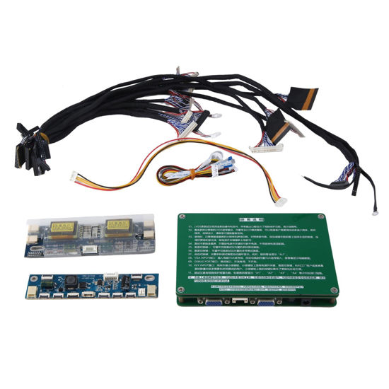 Picture of GZSHUNLI Laptop Computer TV LCD LED TEST TOOL KIT Screen Tester Kit LED Test Screen Tester Kit for Repair Screen Monitor Display with 14 PCS LVDS Cable