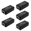 Picture of CENTROPOWER 5-Piece PoE Extender,1 Channel Ethernet Extender/Switch, PoE Repeater,PoE Amplifier, PoE Booster,10/100Mbps, Comply with IEEE 802.3af, Daisy Chain 3 PoE in Series up to 400 Meters