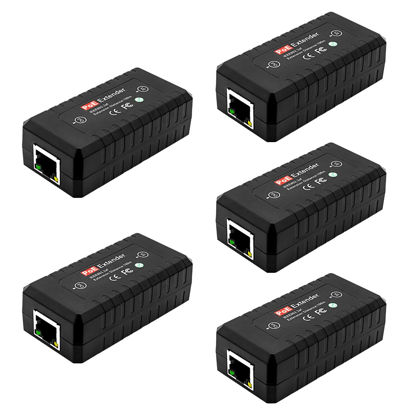 Picture of CENTROPOWER 5-Piece PoE Extender,1 Channel Ethernet Extender/Switch, PoE Repeater,PoE Amplifier, PoE Booster,10/100Mbps, Comply with IEEE 802.3af, Daisy Chain 3 PoE in Series up to 400 Meters