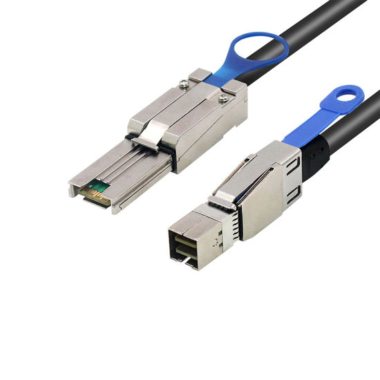 Picture of Heretom External Mini SAS HD SFF-8644 to SFF-8088 Cable, 6 Gbps, 2M/6.6FT, 2 PACK