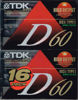 Picture of TDK D60 ICE I/Type I Normal Position High Output Audio Cassette Tape