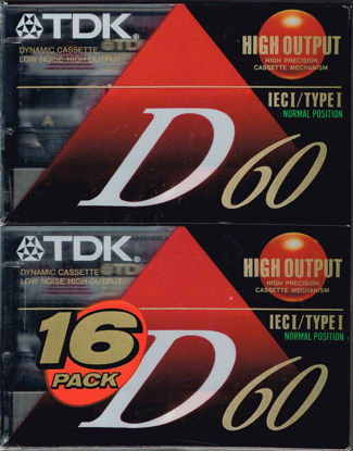 Picture of TDK D60 ICE I/Type I Normal Position High Output Audio Cassette Tape