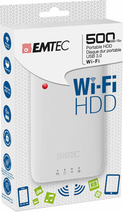 Picture of Emtec 500 GB USB 3.0 Wi-Fi Portable HDD (ECHDD500P600)