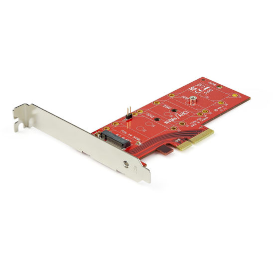 Picture of StarTech.com PEX4M2E1 M.2 Adapter - x4 PCIe 3.0 NVMe - Low Profile and Full Profile - SSD PCIE M.2 Adapter - M2 SSD - PCI Express SSD