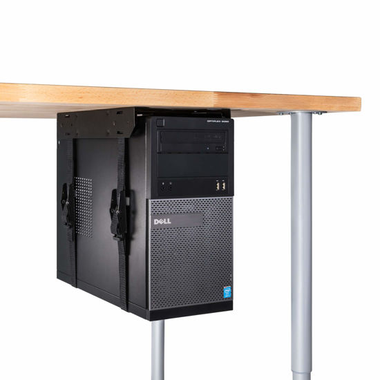 Picture of Penn Elcom Under-Desk Computer Mount, Adjustable with Slide-Out Access, 71 Inches - PC Tower Holder
