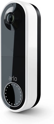 Picture of Arlo Essential Wire-Free Video Doorbell - HD Video, 180° View, Night Vision, 2 Way Audio, Direct to Wi-Fi No Hub Needed, Wire Free or Wired, White - AVD2001 RENEWED