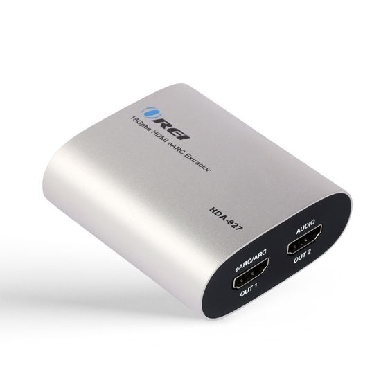 Picture of OREI eARC 4K 60Hz Audio Extractor Converter 18G HDMI 2.0 ARC Support - HDCP 2.2 - Dolby Digital/DTS Passthrough CEC, HDR, Dolby Vision Supported (HDA-927)