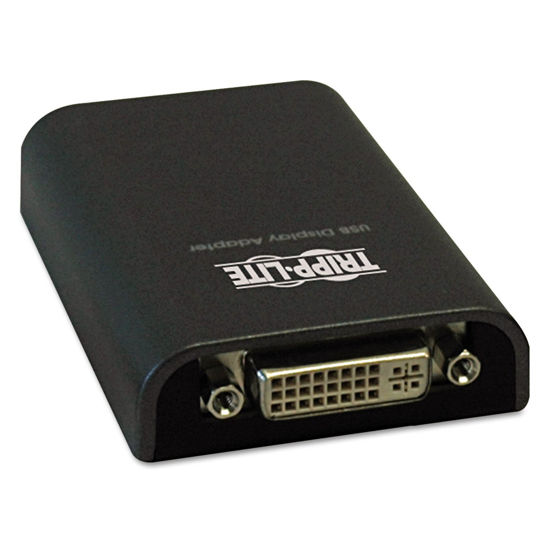 Picture of Tripp Lite USB 2.0 to DVI/VGA Dual/Multi-Monitor External Video Graphics Card Adapter, 128 MB SDRAM, 1080p (U244-001-R)