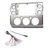 Picture of Fits for Toyota FJ Cruiser 2007-2018 Silver Car Radio Stereo Fascia Frame Double DIN 9 inch Dash Installation Mounting Kit