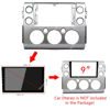 Picture of Fits for Toyota FJ Cruiser 2007-2018 Silver Car Radio Stereo Fascia Frame Double DIN 9 inch Dash Installation Mounting Kit