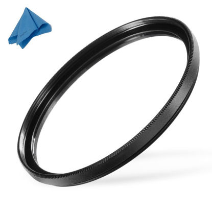Picture of 77mm UV Protection Filter (for: Canon EF 16-35mm f/4L is USM) + iSnapPhoto Microfiber Cloth
