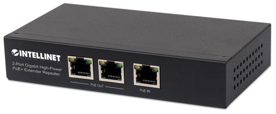 Picture of Intellinet Network Solutions 2-Port High-Power PoE+ Extender Repeater (Model: 561266)