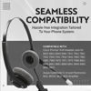 Picture of INNOTALK Phone Headset Compatible with Cisco 7821 7841 7861 7931 7940 7941 7942 7945 - Professional Binaural Noise Cancel Mic Headset for Office Telephone Headset