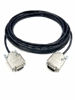 Picture of 6 Foot DB9 Male to Female RS232 Plenum Extension Serial Cable - 22 AWG with Plenum Black Jacket - Made in The USA by Custom Cable Connection