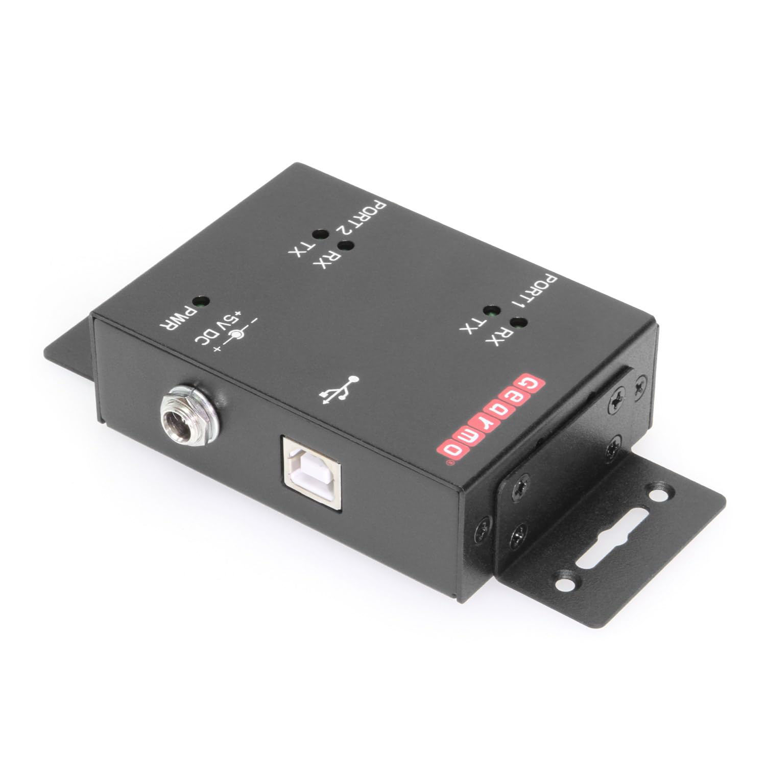 GetUSCart- Dual Port USB to Serial RS-232 Adapter w/LEDs, Mountable ...
