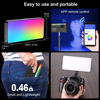Picture of Sutefoto RGB LED Video Light 15 (W) /360° Full Colors/CRI 96+/5000mAh Battery/ 2800K-10000K On-Camera Lighting Mini Pocket Light for Vlog YouTube Videos, Portable LED Camera Light.