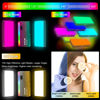 Picture of Sutefoto RGB LED Video Light 15 (W) /360° Full Colors/CRI 96+/5000mAh Battery/ 2800K-10000K On-Camera Lighting Mini Pocket Light for Vlog YouTube Videos, Portable LED Camera Light.