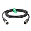 Picture of HangTon Power IO Cable for Cognex is 9000 7000 2000 Checker 200 Data Man 360 470 580, M12 12 Pin Male to Female A-Coded 5M