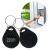 Picture of dcvbny 100pcs 26 bit Prox Keyfobs Proximity Fob Frequency 125KHZ H-ID Compatible with Prox Key ISOProx 1386 1346 1386 1326 H10301 Format Card Readers & Vast Majority of Access Control Systems,Black