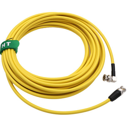 Picture of HangTon 12G 4K SDI Coaxial Video Cable BNC to BNC Canare for ARRI Alexa 35 RED Komodo Blackmagic Sony FS7 FX9 FX6 Camera SmallHD Atomos Monitor Shielded 10m Yellow