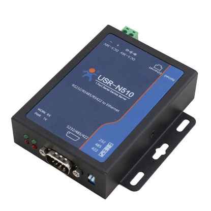 Picture of USR-N510 RS232 RS485 RS422 10/100Mbps Industrial Serial Ethernet Converter High-Level Serial Port Protection Serial Server Device Supports Watchdog Modbus RTU to Modbus TCP