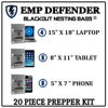 Picture of Faraday Cage EMP ESD Bags Complete 20pc Kit Survivalists Preppers
