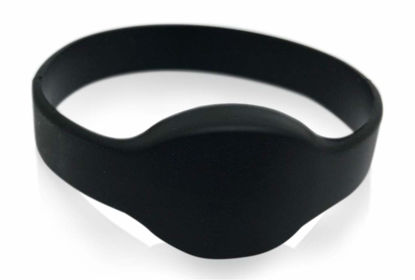 Picture of Panoptin Tech 25 Black 26 Bit Proximity Wristbands AuthorizID Weigand Prox Wrist Band mpatable with ISOProx 1386 1326 H10301 Format Readers. Works with The vast Majority of Access ntrol Systems
