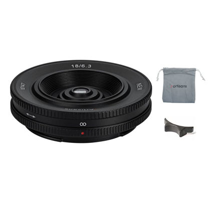 Picture of 7artisans 18mm F6.3 II APS-C Frame Manual Focus Standard Prime Lens Pancake Lens for Sony E Mount Mirrorless Camera A7C A7II A7RII A7MII A7MIII A7MIV A7RIV A7SIII A6300 A6400 A6500 NEX-3N NEX-5N