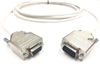 Picture of 12 Foot DB9 Male to Female RS232 Extension Serial Cable - 22 AWG with Plenum White Jacket - Made in USA by Custom Cable Connection