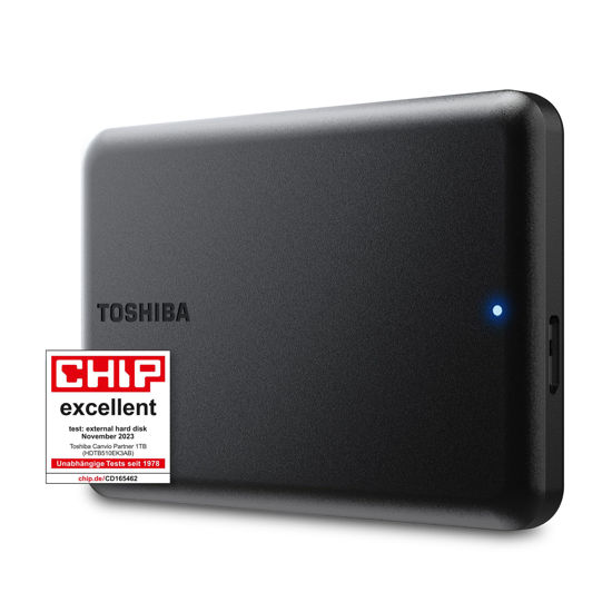 Picture of Toshiba Canvio Partner 1TB Portable 2.5’’ External Hard Drive, USB 3.2, Mac & Windows Compatible. Xbox, PS4