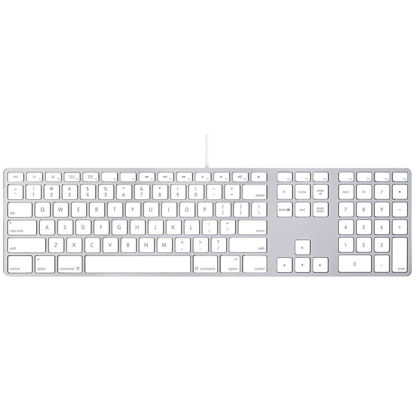 Picture of Apple Wired Keyboard with Numeric Keypad MB110LL/A Aluminum (QWERTY English) (Renewed)