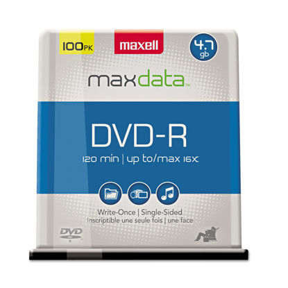 Picture of Maxell 16x DVD-R Media - 4.7GB - 100 Pack