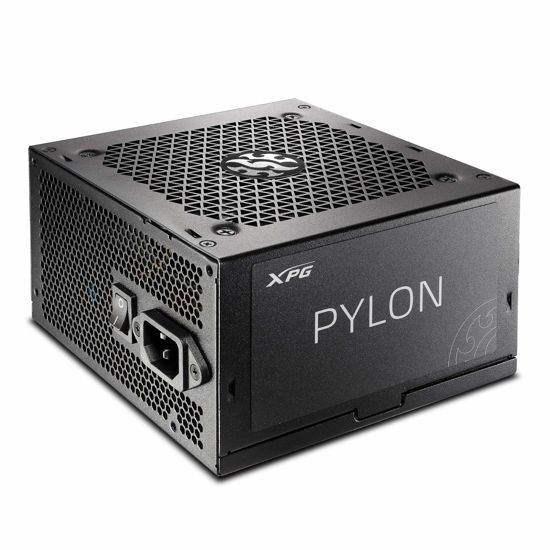 Picture of XPG Pylon 550W 80 Plus Bronze Certified 120mm Fluid Dynamic Bearing Fan Power Supply (PYLON550B-BKCUS)