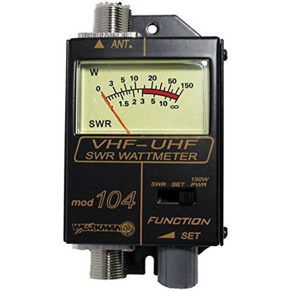 Picture of Workman 104 SWR / Power METER for VHF / UHF Ham Radio 120- 500 MHz with 3 ft Jumper