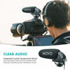 Picture of Movo VXR3030 Camera Shotgun Microphone - Supercardioid Microphone with Headphone Monitoring for DSLR's, Mirrorless, Recorders, and Camcorders