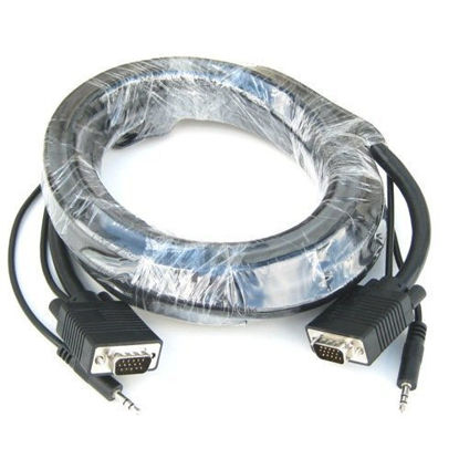 Picture of RiteAV - SVGA Monitor Cable with 3.5mm Audio - 50 ft.