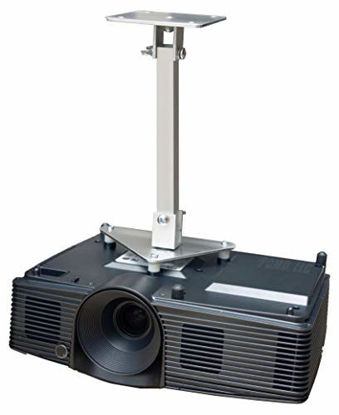 Picture of PCMD, LLC. Projector Ceiling Mount Compatible with BenQ CinePrime HT3550 TK810 TK850 W2700 (12-Inch Extension)