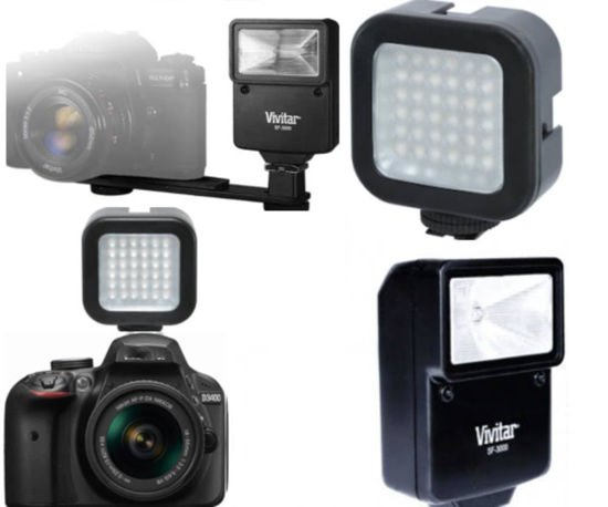 Picture of PRO Flash + 36 LED Light for Nikon DSLR Camera D3400 D5600 D80 D90 D7100 D7200