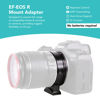 Picture of Foto&Tech EF-EOS R Mount Adapter, Auto-Focus Lens Mount Converter Compatible with EF EF-S Lens, EOS R R5 R6 R7 RP Mirrorless Digital Camera Body and Red Digital Cinema Mount