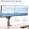 Picture of VIVO Heavy Duty Dual 17 to 32 inch Monitor Pneumatic Spring Arm Stand, Aluminum Clamp-on Desk Mount, Fits 2 Screens, Max VESA 100x100, Black, STAND-V200G
