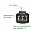 Picture of Jeirdus 10-Pack 24V 1A Passive Power Over Ethernet Power Supply PoE Injector Ethernet Adapter with Wall Plug IEEE 802.3af Compliant 10/100Mbps for IP Cameras, AP and Other Various appliances
