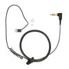 Picture of Sheepdog Covert Surveillance Listen Only Earpiece, 22-Inch Black Cable, 3.5mm Right Angle Connector, Uniform Wire Clip, Removable Retainer Ear Hook and 3-Pack Clear Situational Awareness Eartips